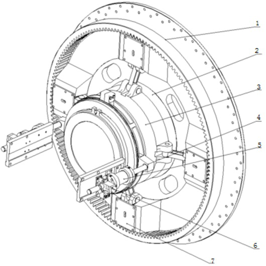 Multi-oil-cylinder rope adjusting clutch for single-rope winding type elevator