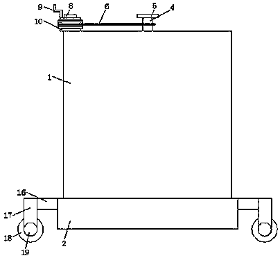 Cylindrical filter material device convenient to install