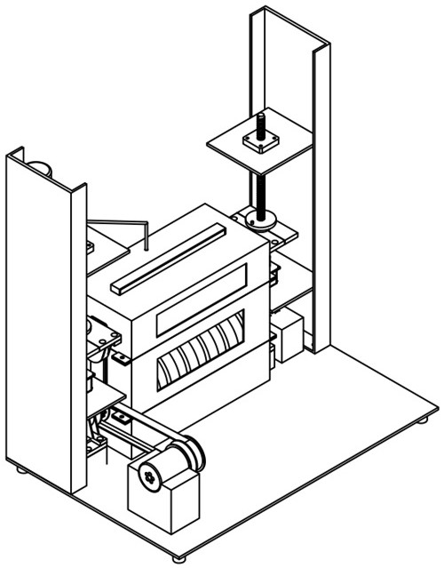 Conveyor carrier roller friction wear test bench