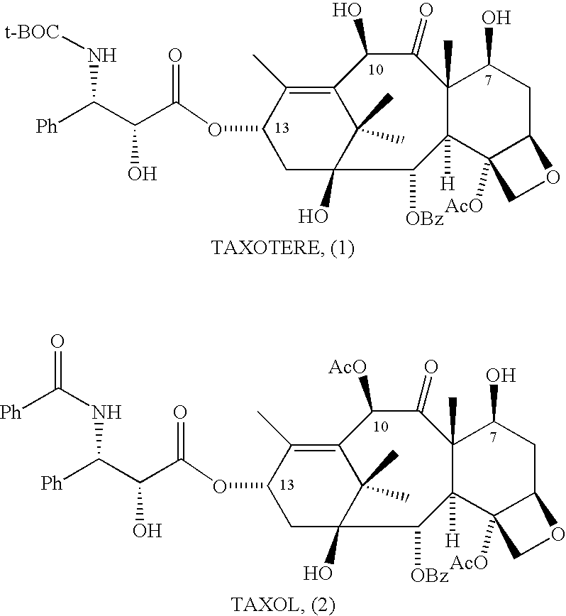 Semi-synthetic conversion of paclitaxel to docetaxel