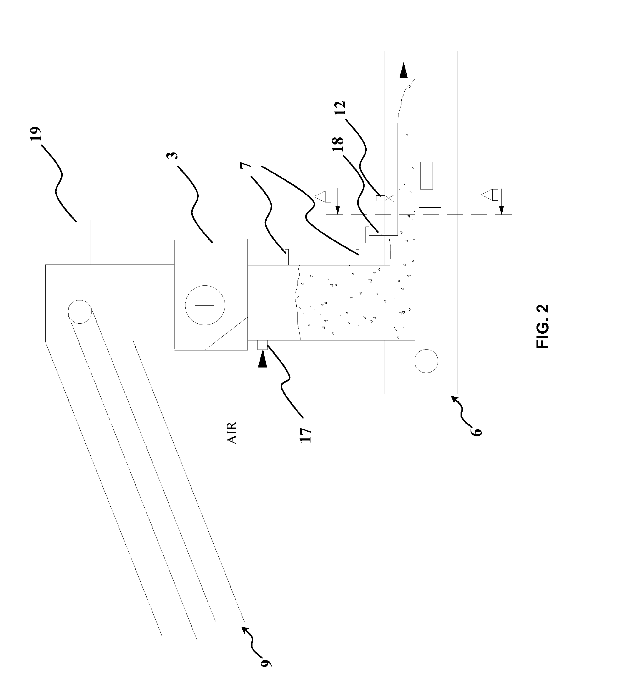 Extracting and cooling system for large flows of heavy ashes with efficiency increase