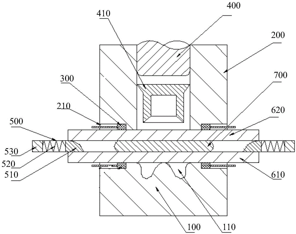 Self-punching bond-riveting connecting device and bond-riveting method