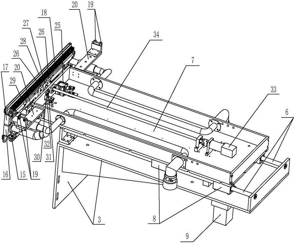 Automatic sweeping and dust sucking device for encapsulation mold