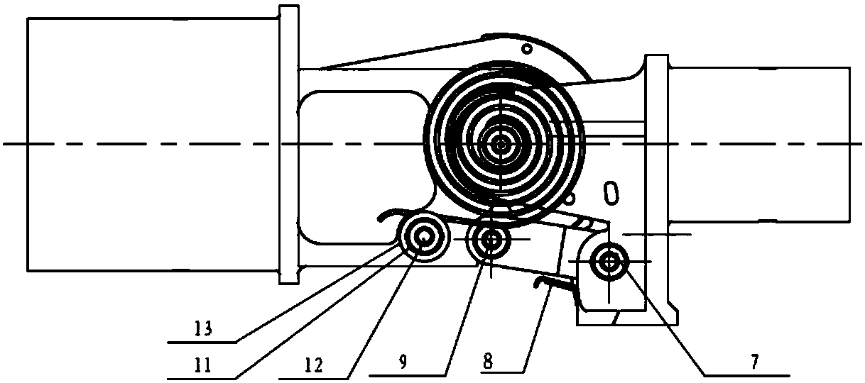 A non-eccentric 180-degree unfolding locking hinge device