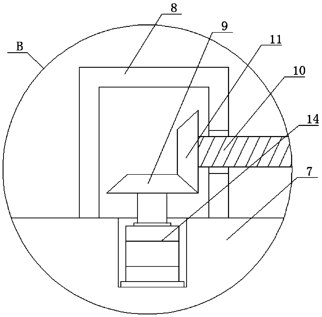 Chemical fiber silk humidity detection device