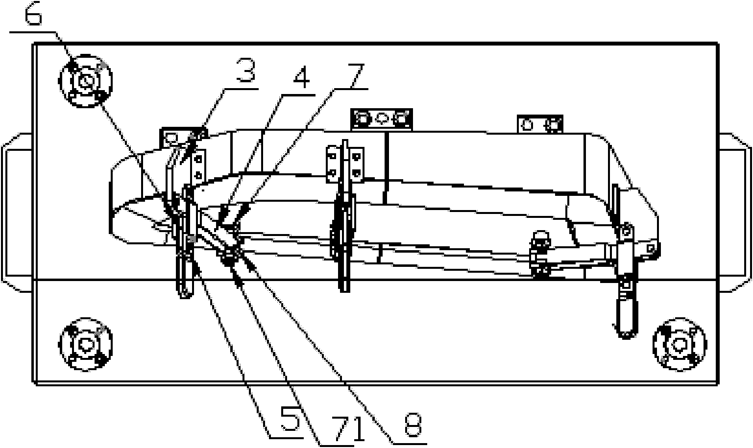 Detection jig for vehicle decorative strip