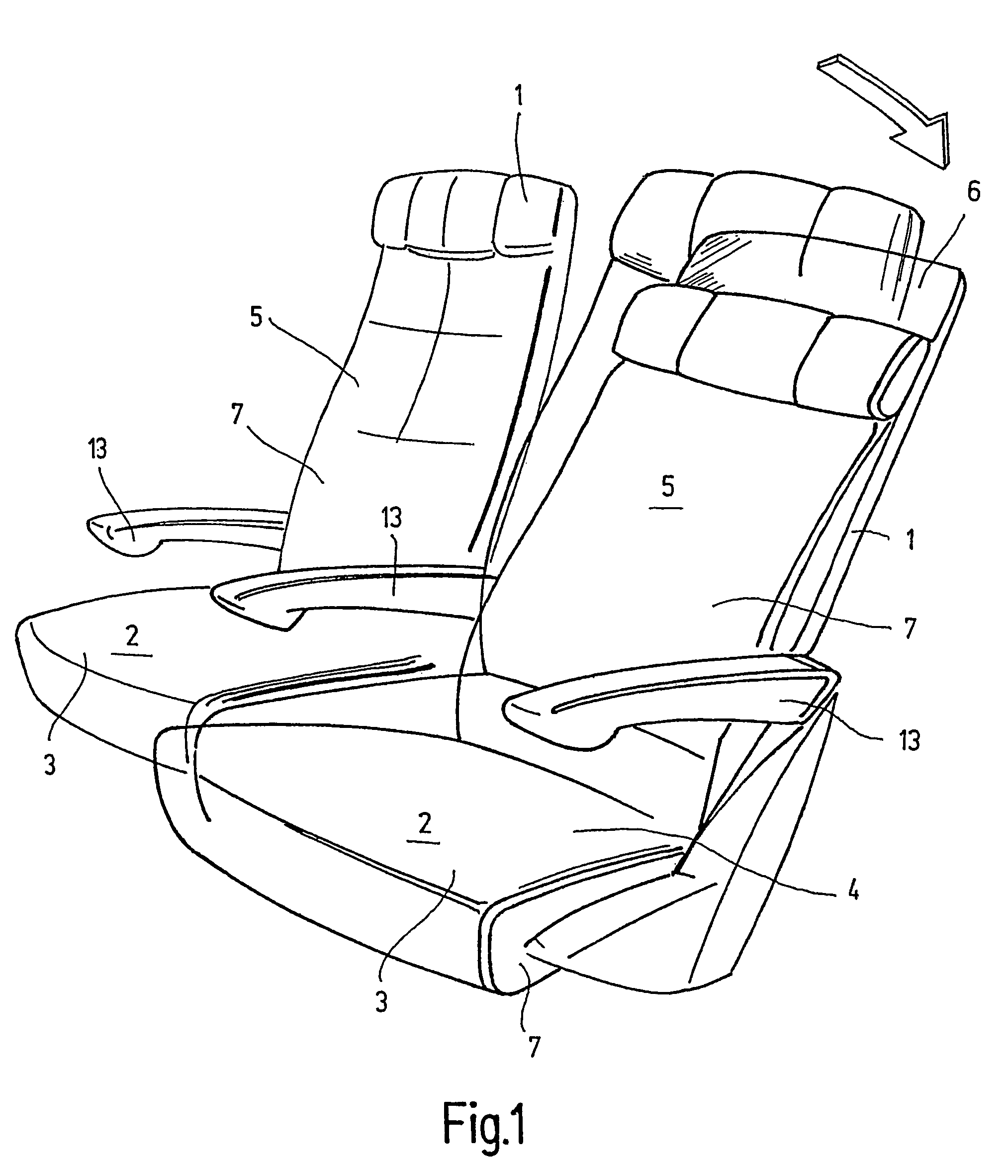 Seat, especially an airplane seat
