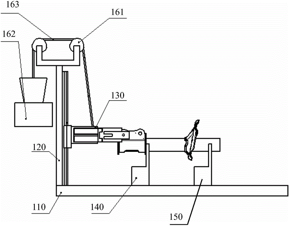 Testing tool for oil storage cylinder of shock absorber and counterweight positioning method