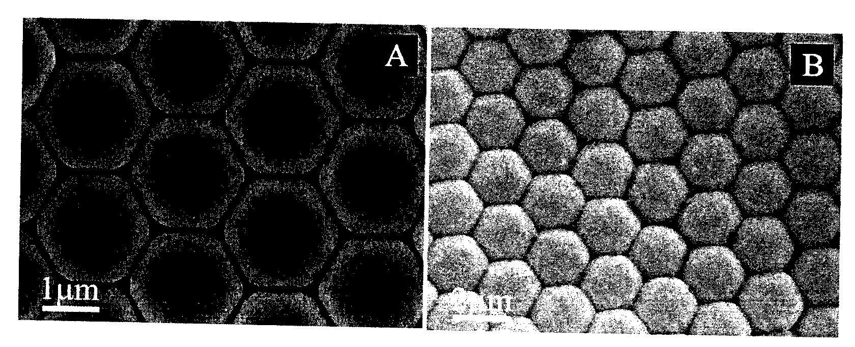 Ordered structure array of two-dimensional hollow balls and preparing method thereof