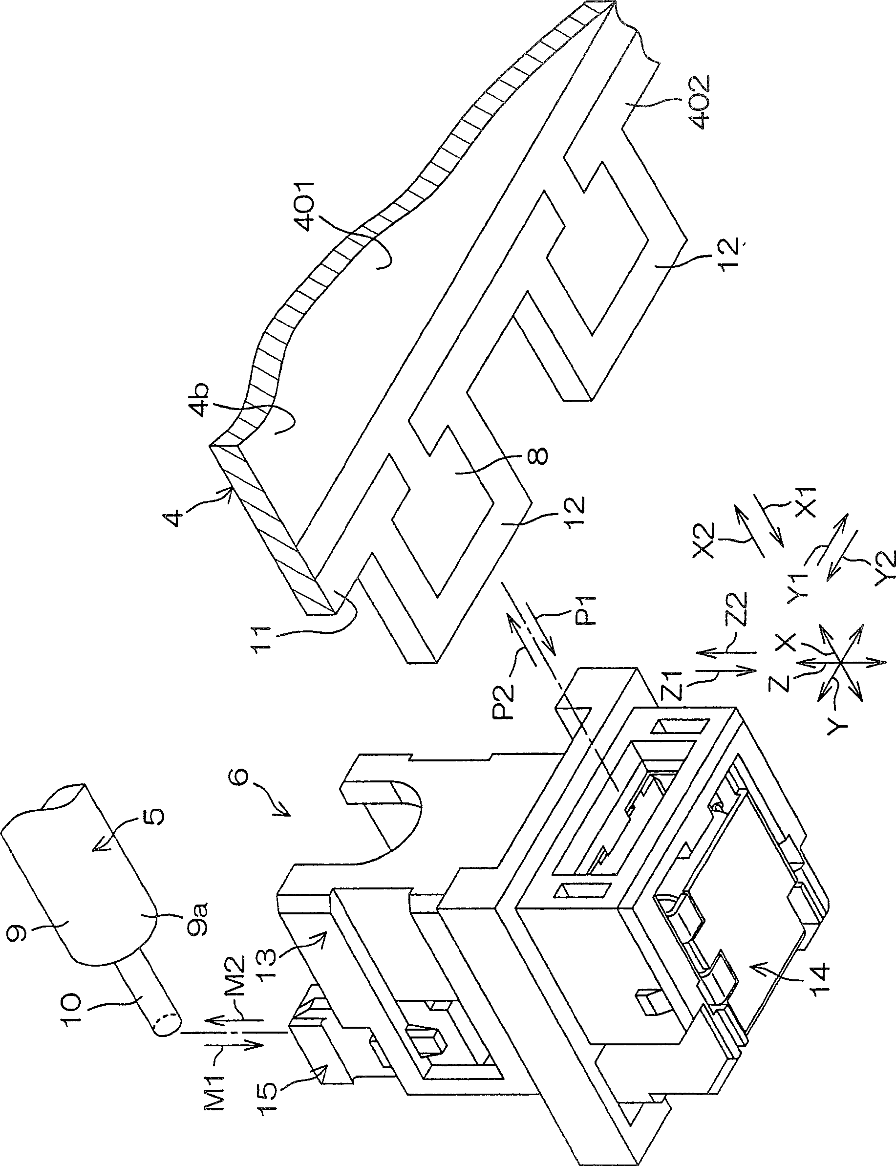 Electric connector and connection structure for electric connector