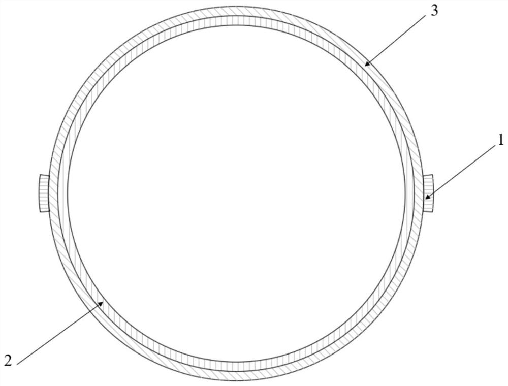 Inflatable unfolding composite material structure capable of being stiffened