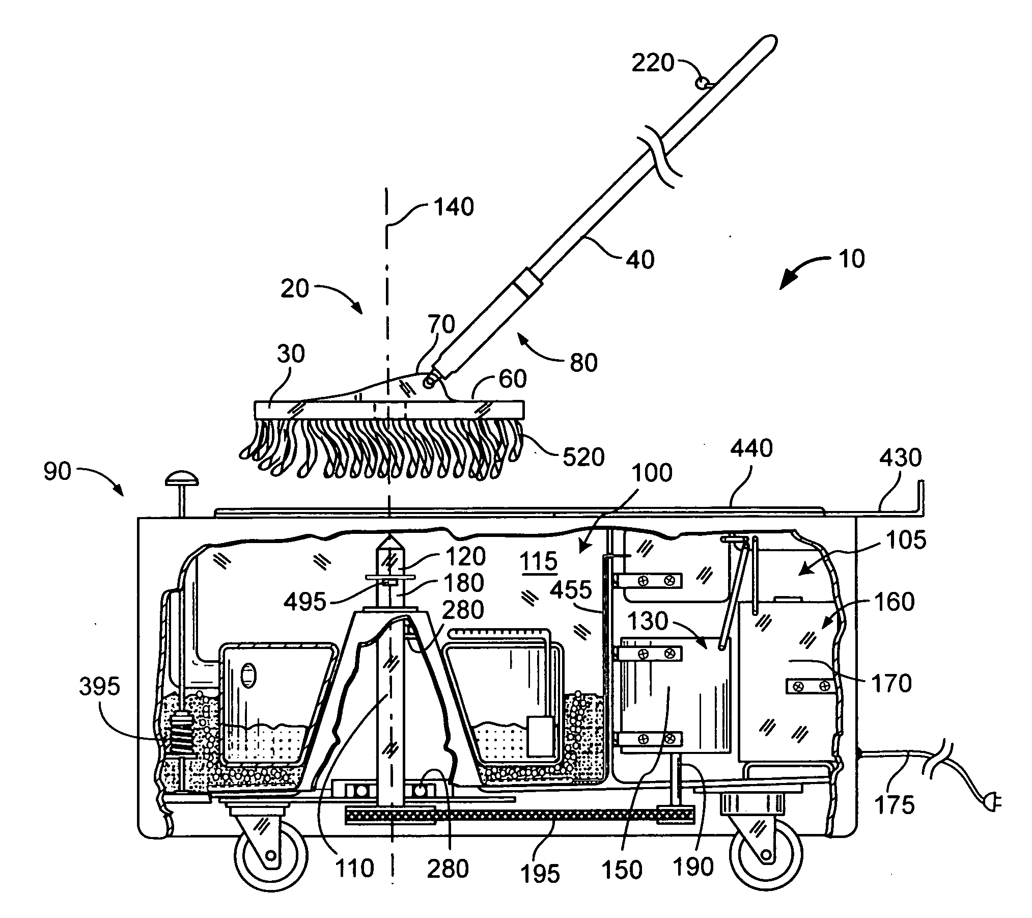 Mopping system and method of use