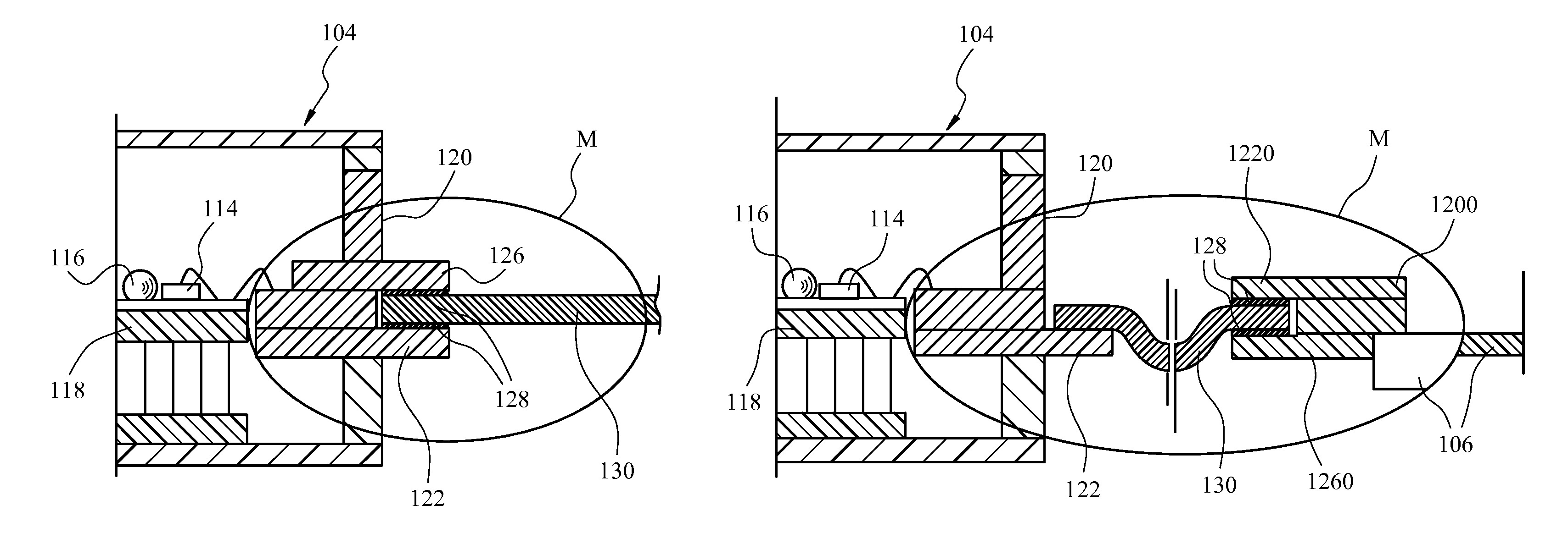 Connection arrangement and method for optical communications