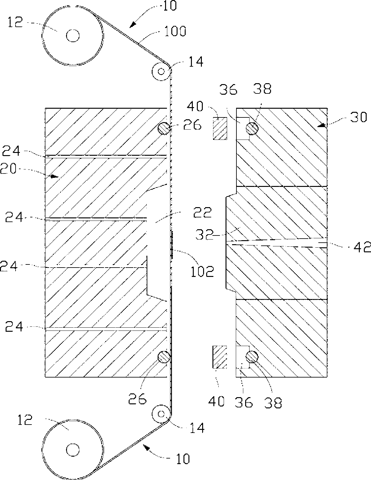 Forming method for stereoscopic pattern of plastic rubber member