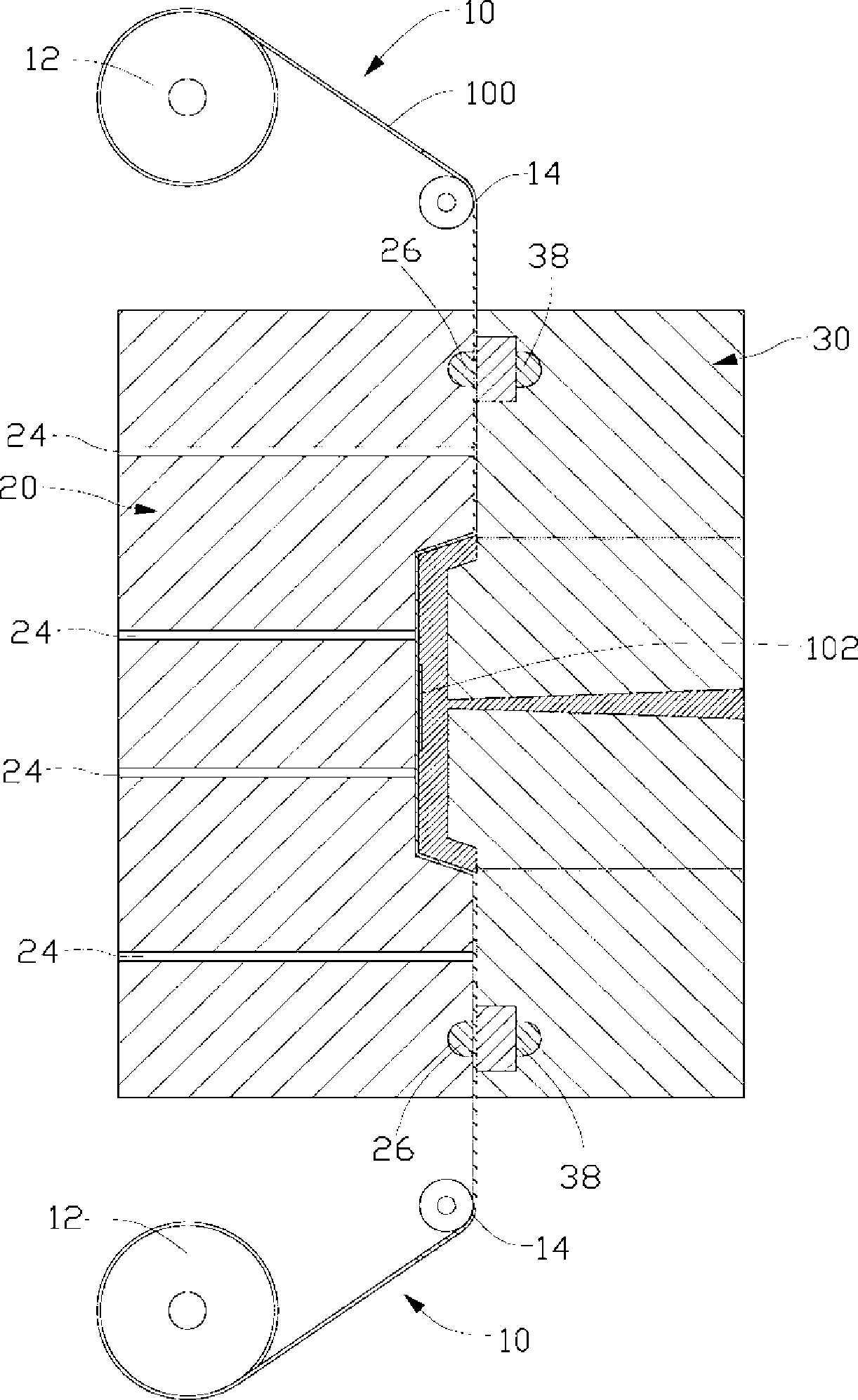 Forming method for stereoscopic pattern of plastic rubber member