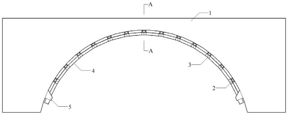 An arch bridge reinforcement device and method