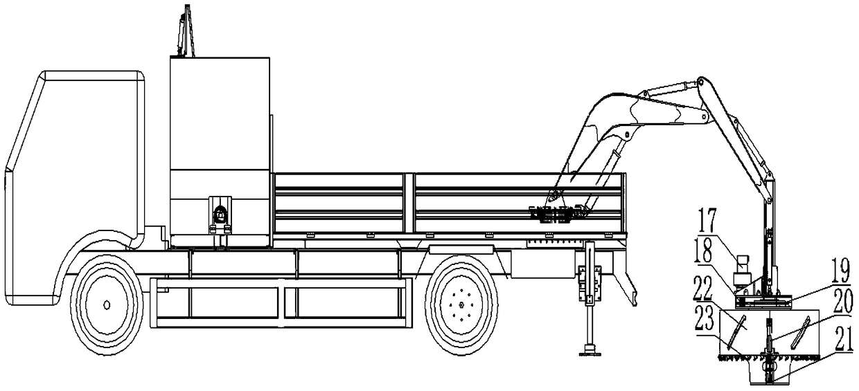 A manhole cover repair vehicle and automatic milling system