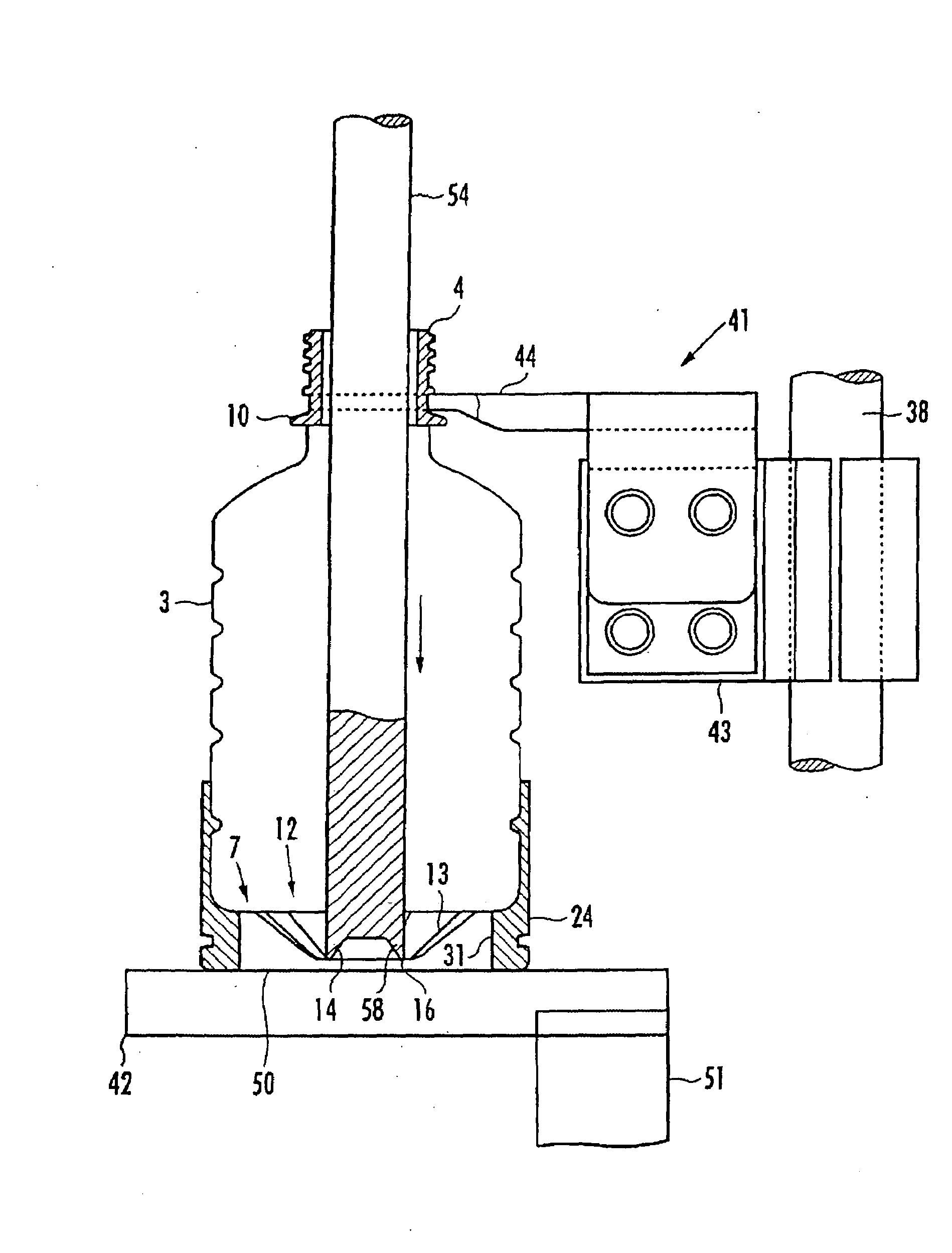 Method and Device for Manufacturing Content-Filled Bottle