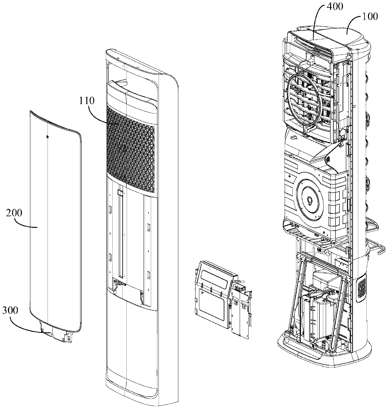 Floor stand type air conditioner indoor unit and air conditioner