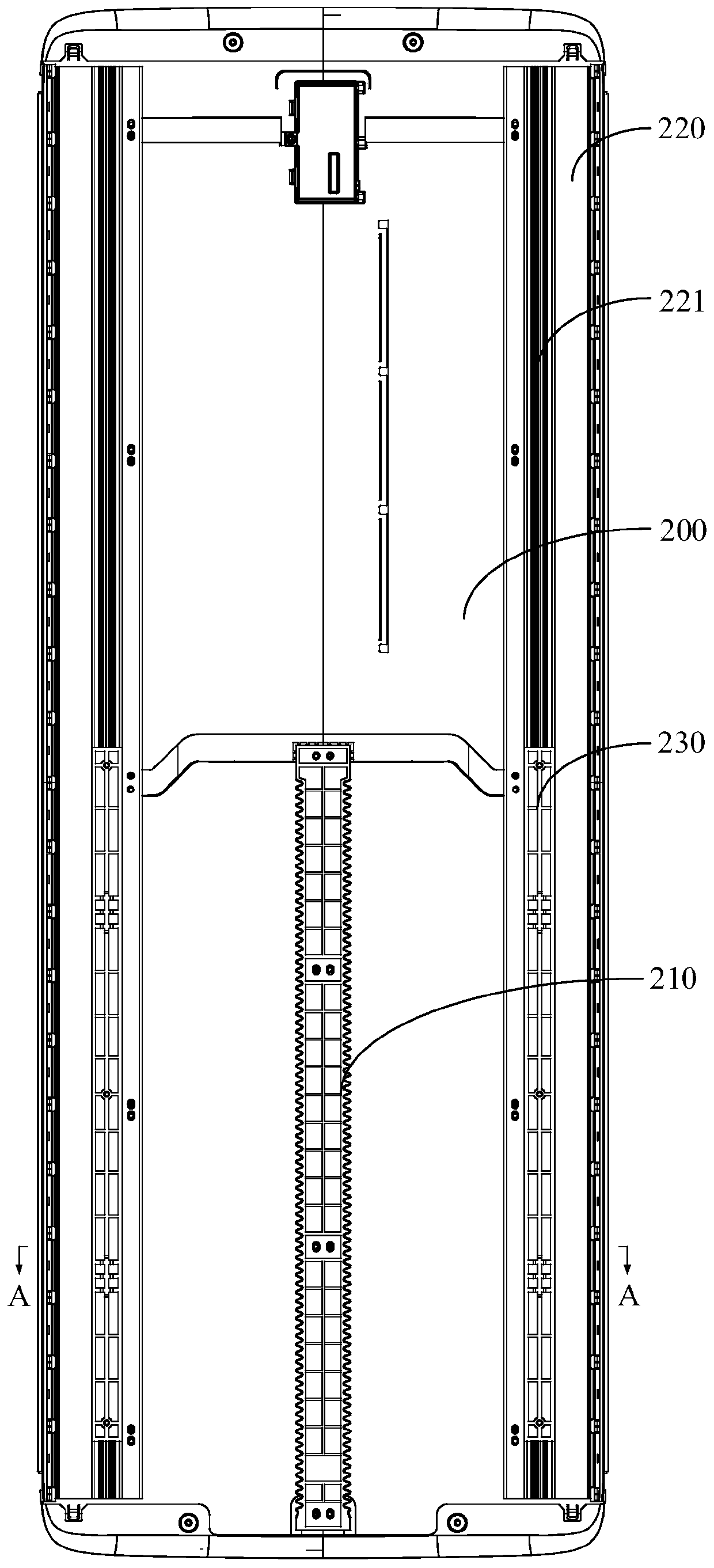 Floor stand type air conditioner indoor unit and air conditioner