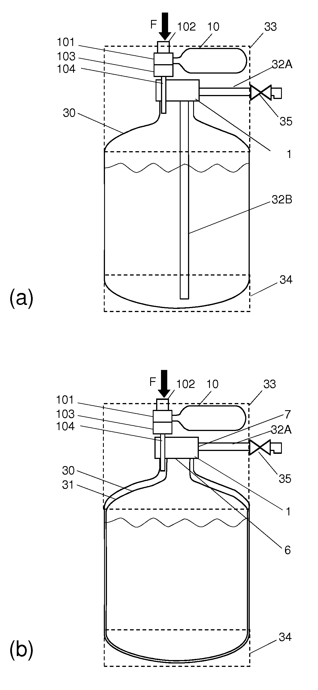 Beverage dispensing apparatus comprising an integrated pressure reducing channel