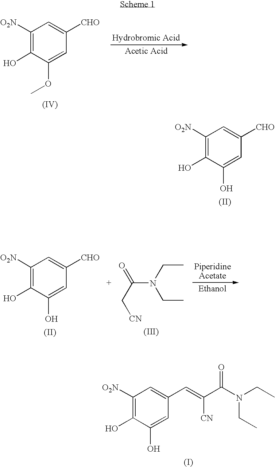Process for the preparation of entacapone
