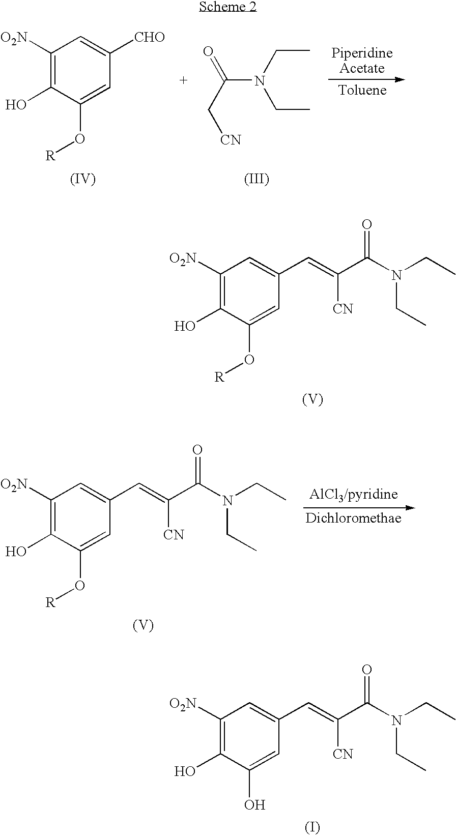 Process for the preparation of entacapone