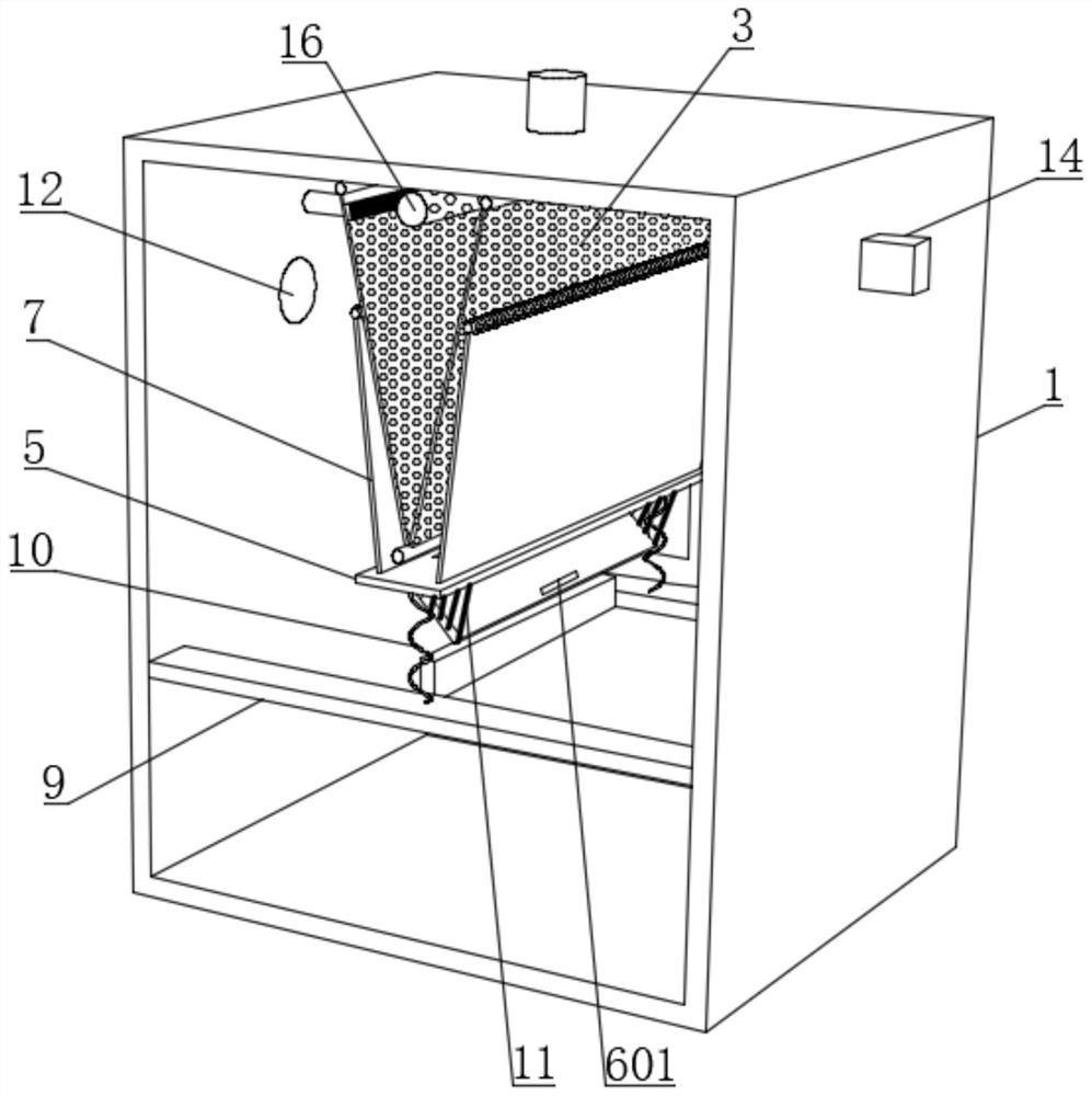 A pressure-changing capacity expansion self-cleaning exhaust gas high-efficiency filter device