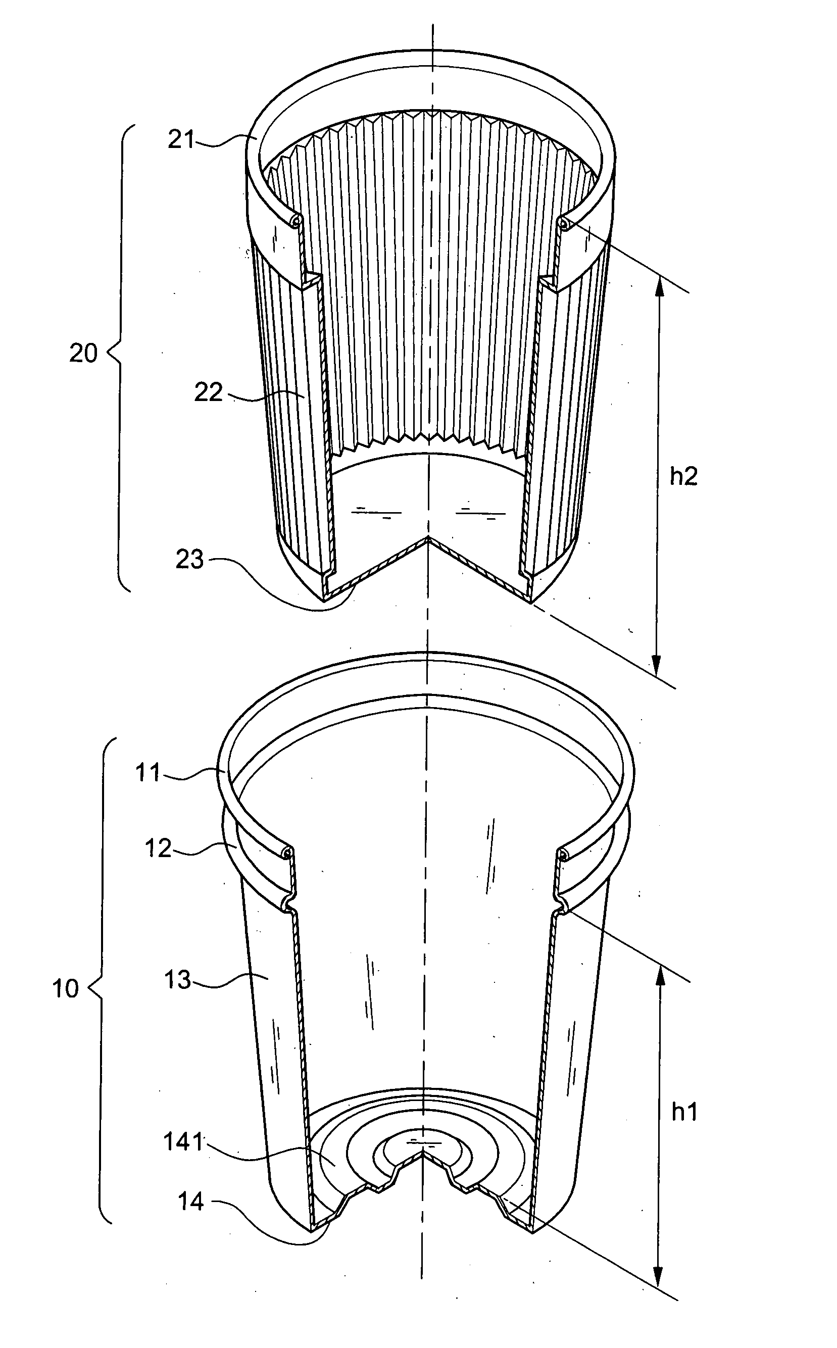 Plastic portable heat insulation cup