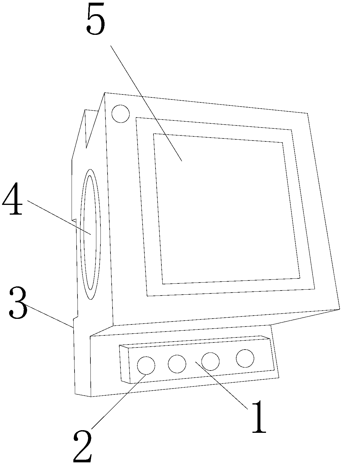 Three-phase digital display instrument capable of quickly disassembling and connecting wire