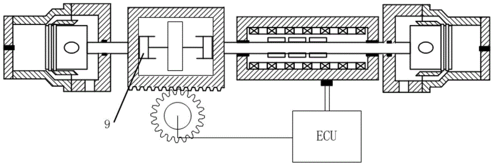 Free piston internal combustion generation power system with adjustable compression ratio