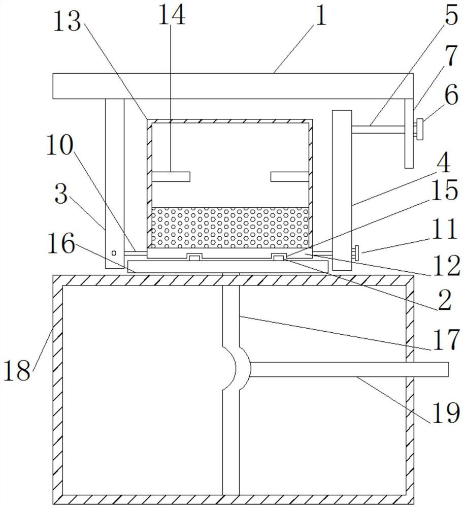 An overturning structure of a biological cell culture dish that is convenient for observation