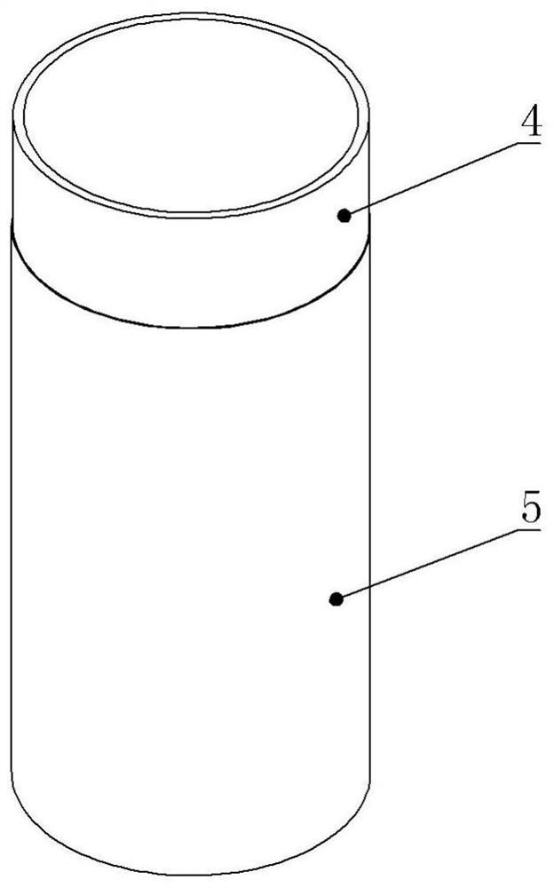 A back tube for casting a rotating target and its manufacturing method