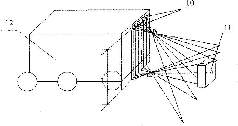 Method for perceiving star catalogue topography by laser stripe information