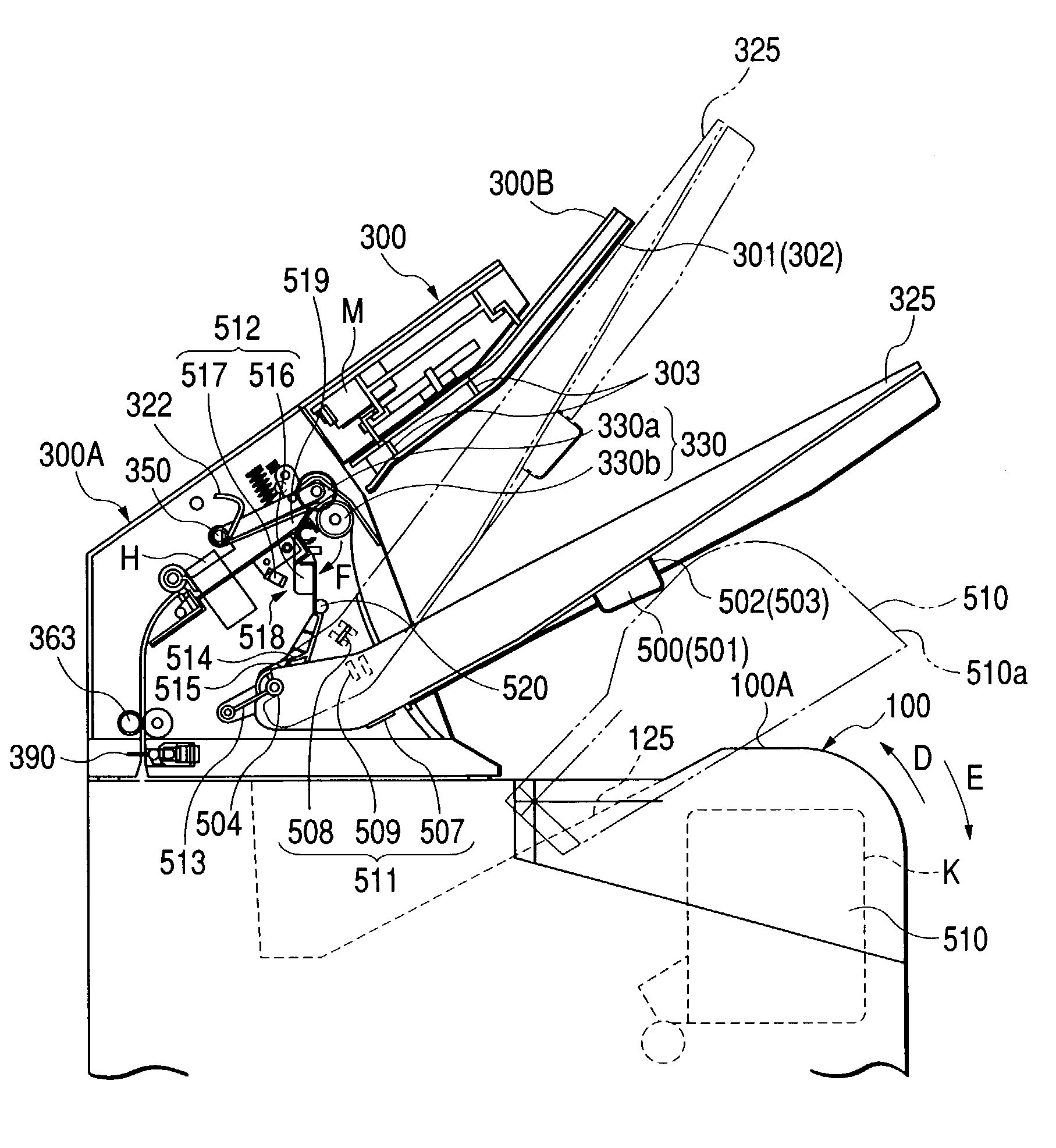 Discharge sheet stacking apparatus and image forming apparatus provided with the same