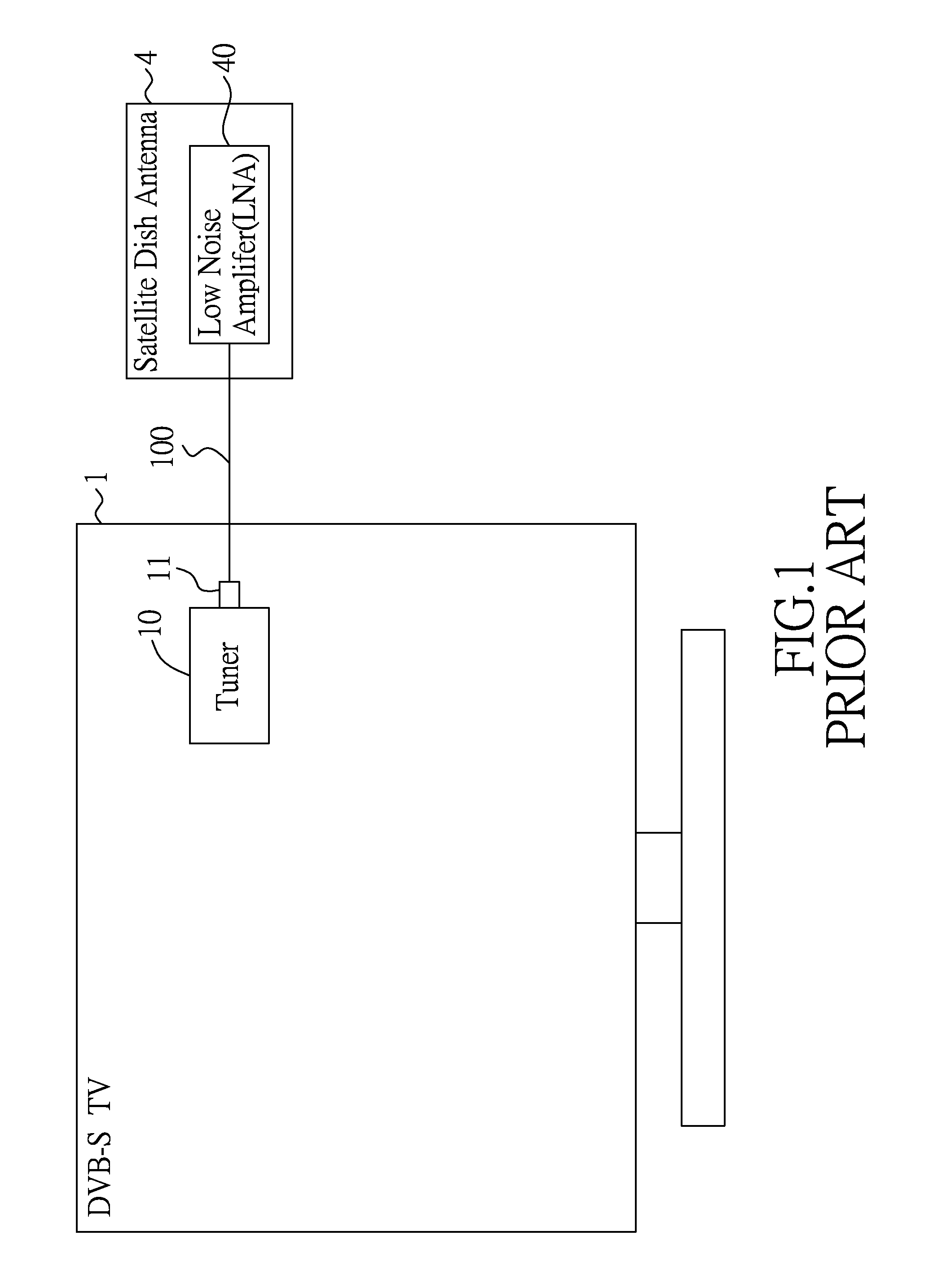 Dvb-s receiver device, adapter for interconnecting a tuner and a scart connector of the dvb-s receiver device, and method for automatically detecting an output voltage of the tuner