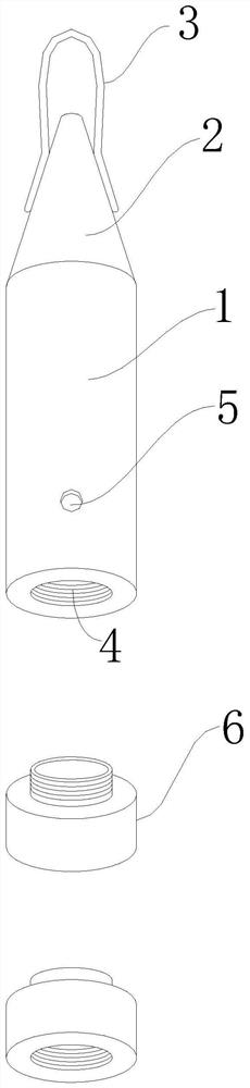 Carrier for underwater deposit surface detection instrument and manufacturing method thereof