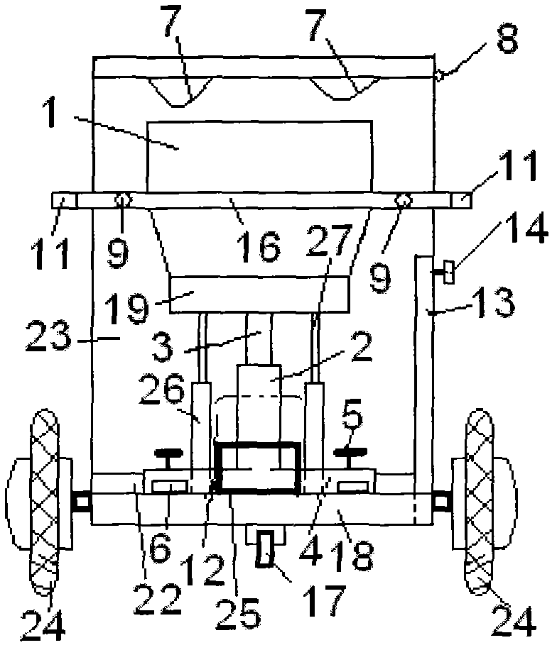 Multifunctional medical treatment and rehabilitation electric cart for facilitating excretion of old patients