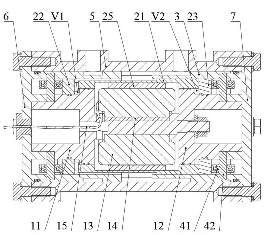 A two-dimensional motor piston pump