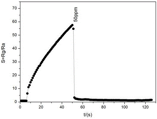 Production method of NO2 photoelectric gas-sensitive sensor