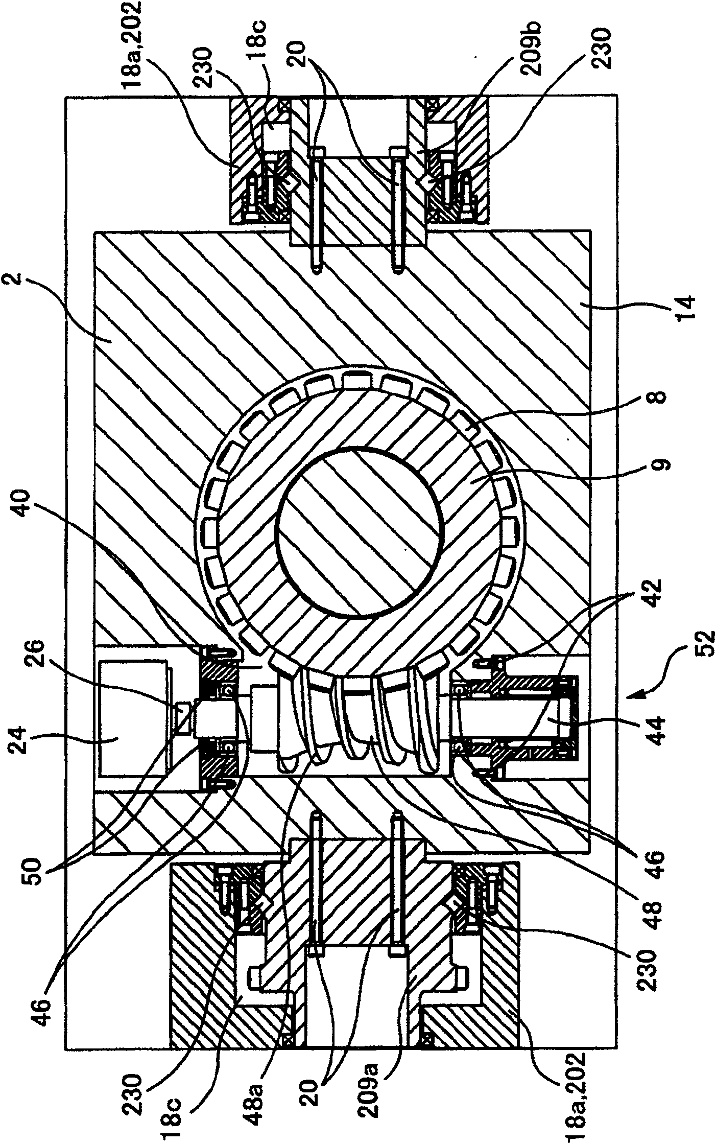 Inclining and rotating table apparatus