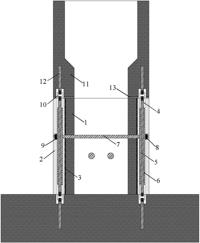 Pier energy dissipation and anti-crushing structure internally provided with steel bar dampers and viscous-elastic material