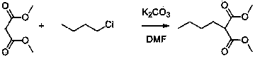 Method for preparing dimethyl n-butyl malonate