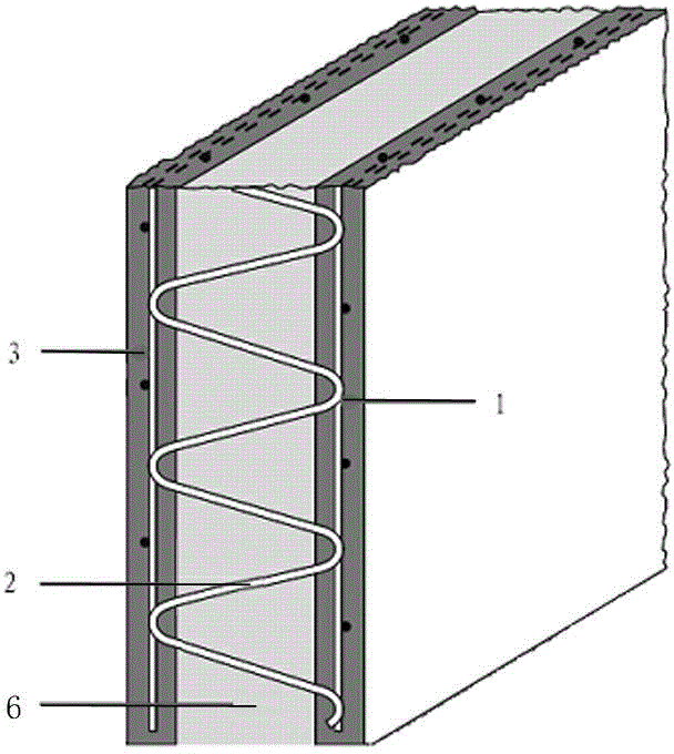 Truss steel bar double-layer gypsum fiberboard, disassembly-free formwork wall structure and construction method