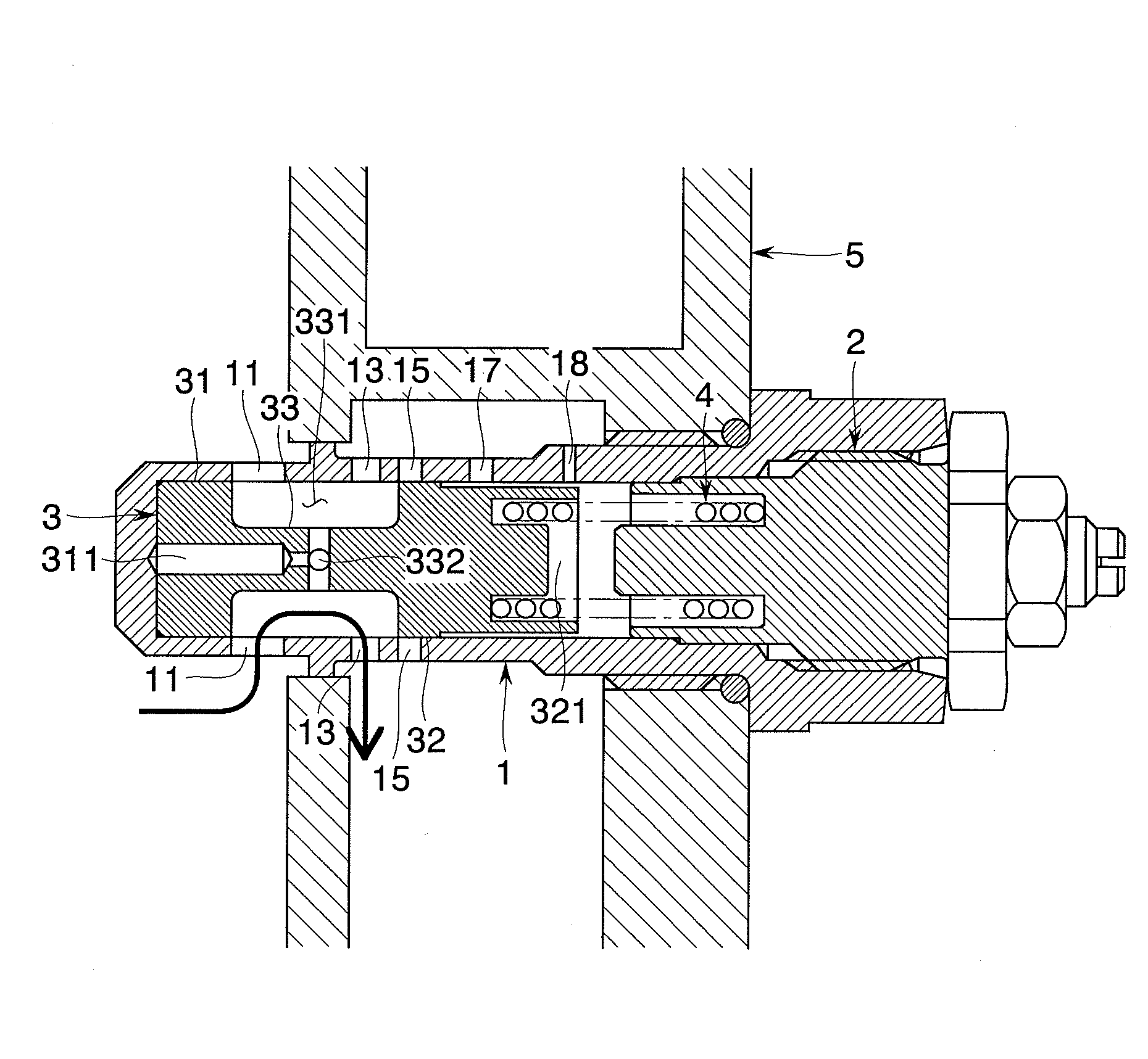 Flow rate control valve