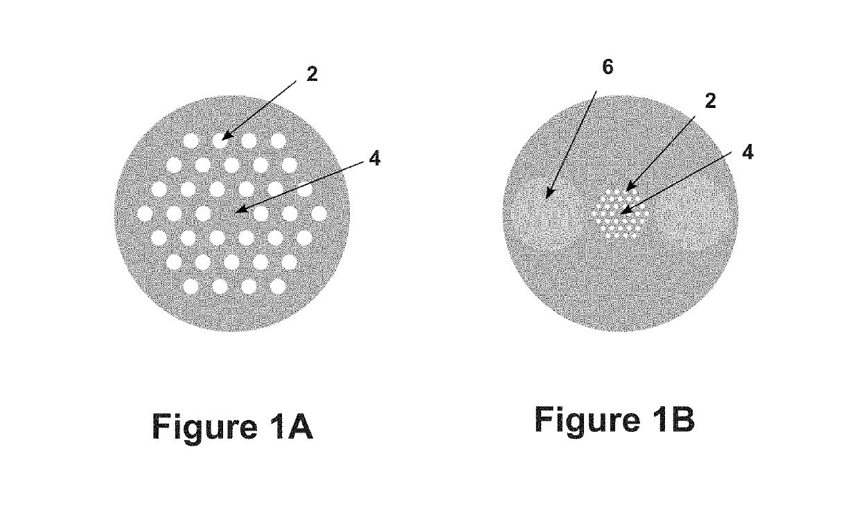 Method for the fabrication of optical waveguide devices in photonic crystal fibers and in waveguides with hollow structures