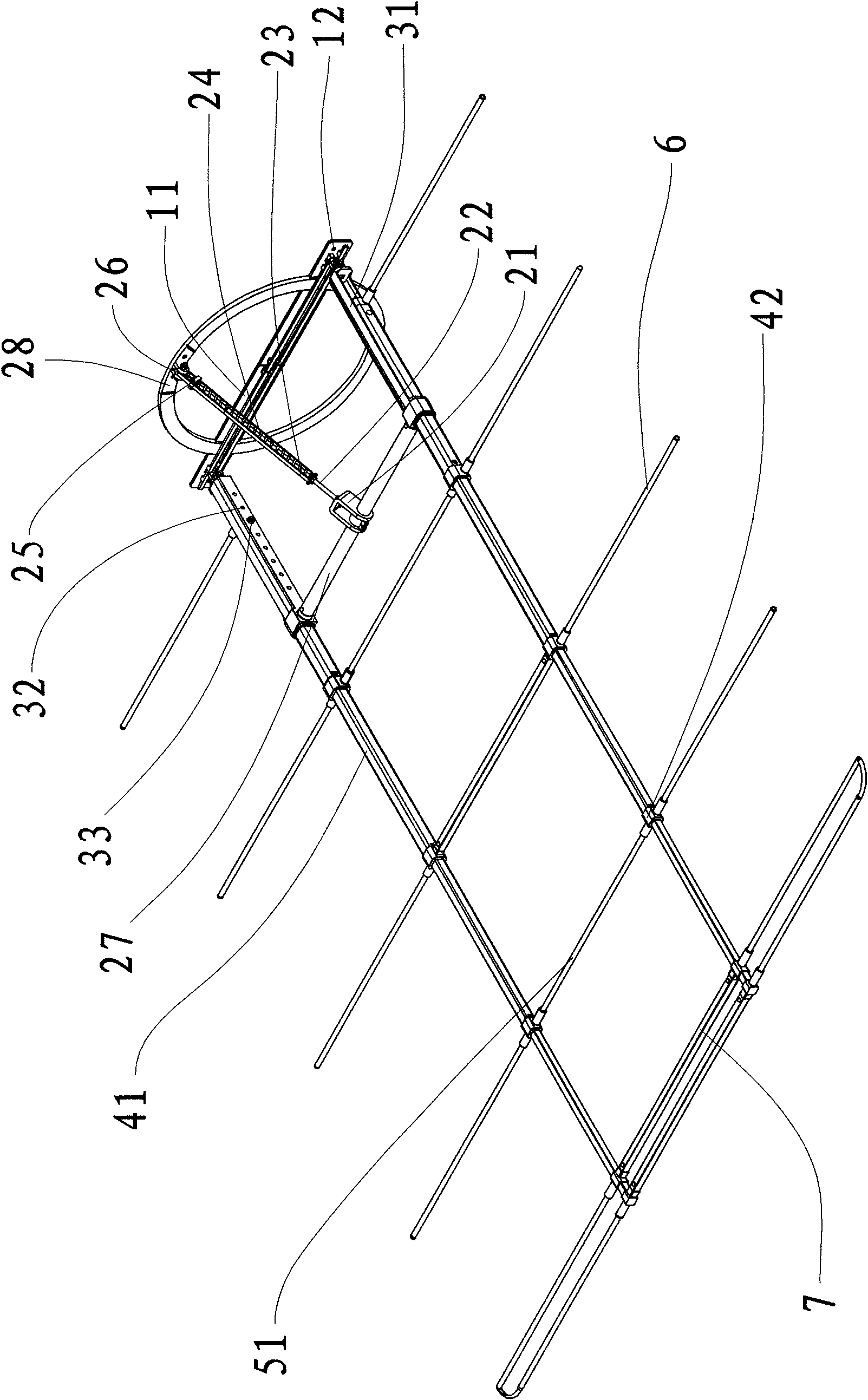 Multifunctional mosquito net frame