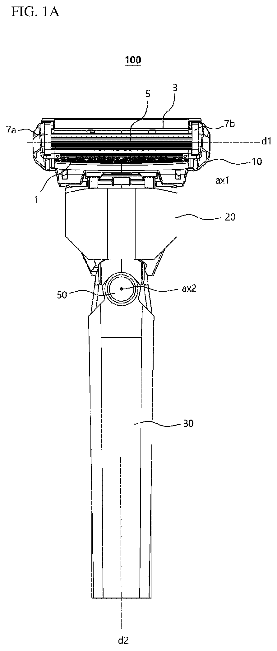 Razor assembly with spring-biased connecting head