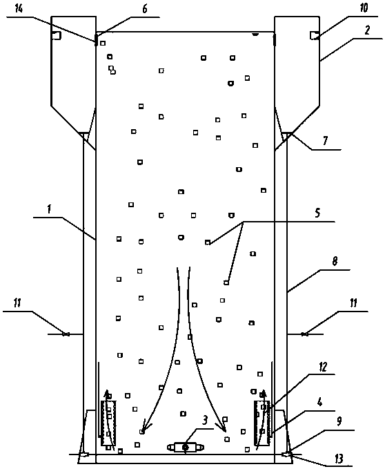 Moving bed biofilm reactor deposition integrated denitrification reaction tower