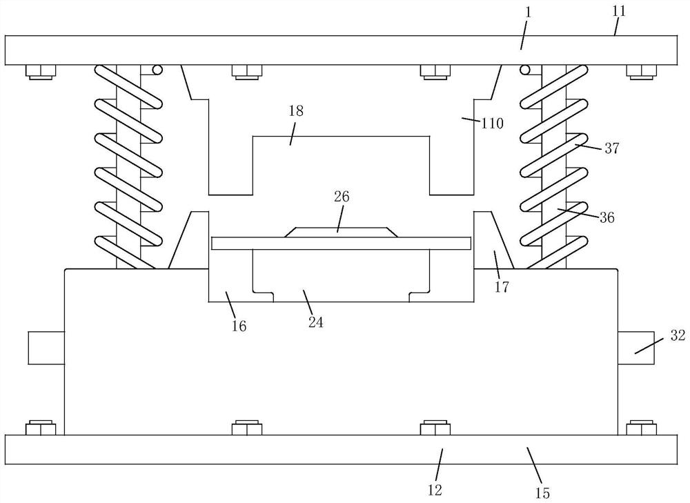 A hot stamping metal mold